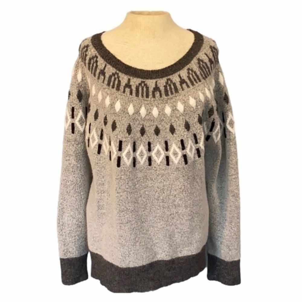 Time & Tru long sleeve sweater XL (16-18) gray
